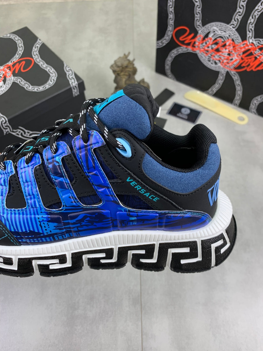 Scarpe Versace Blu Scuro