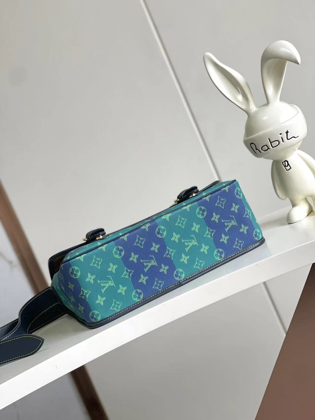 Tracolla Louis Vuitton Blu e Verde Acqua