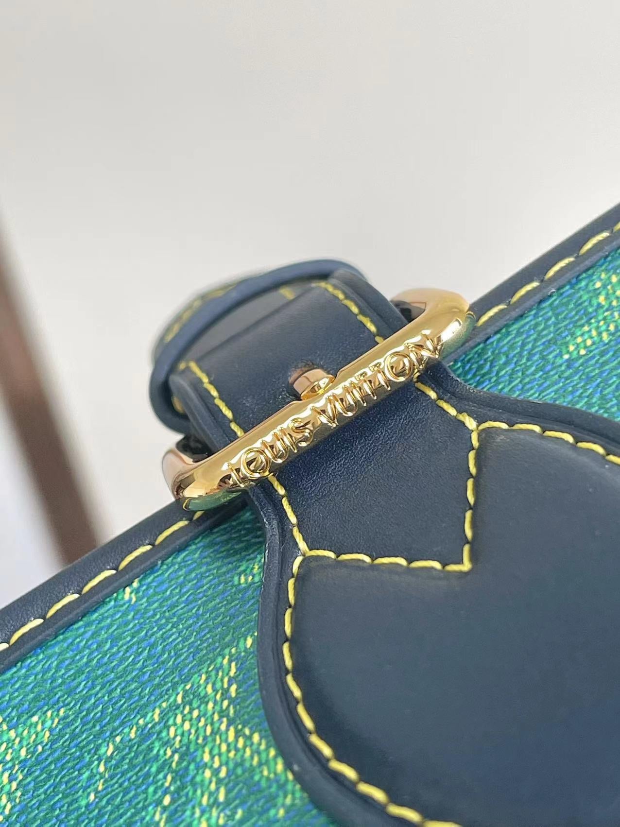 Tracolla Louis Vuitton Blu e Verde Acqua