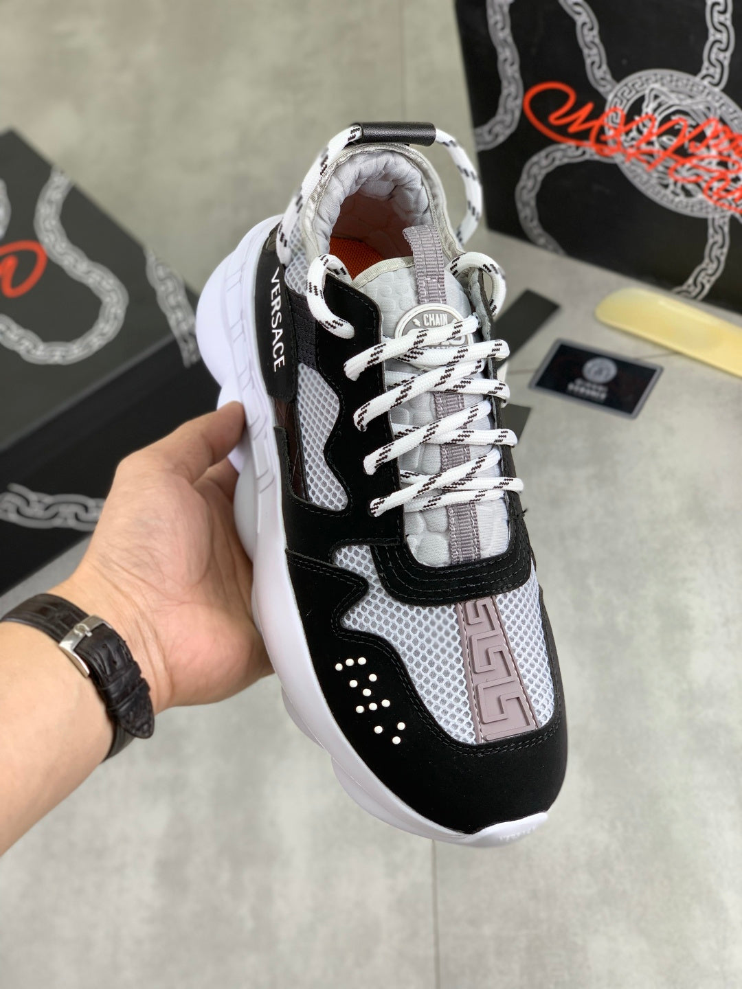 Scarpe Versace Bianche e Nere