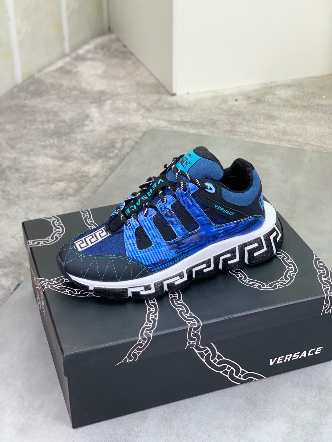 Scarpe Versace Blu Scuro