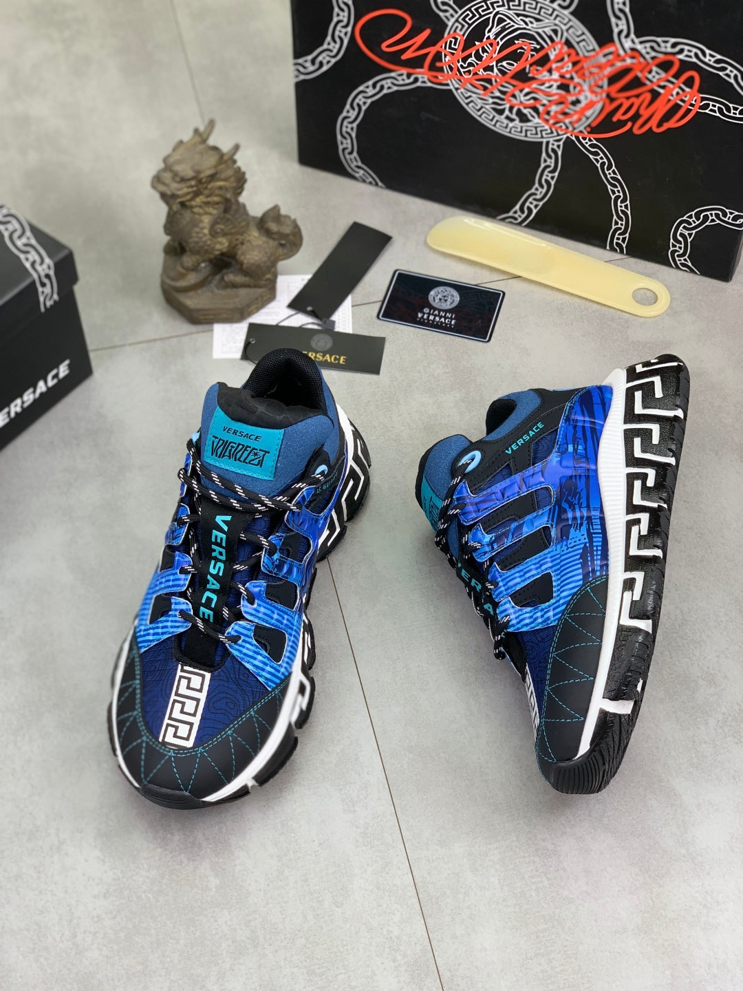 Scarpe Versace Blu Scuro