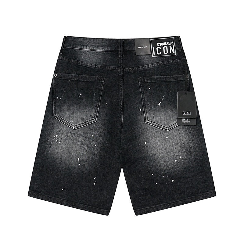 Pantaloncini Jeans Dsquared Nero