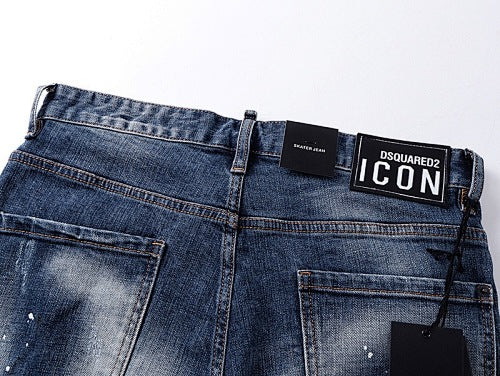 Pantaloncini Jeans Dsquared Blu e Grigio