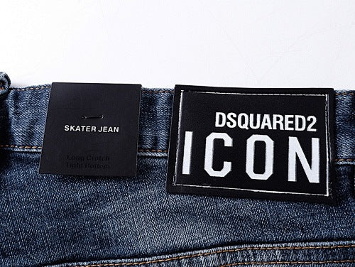 Pantaloncini Jeans Dsquared Blu e Grigio