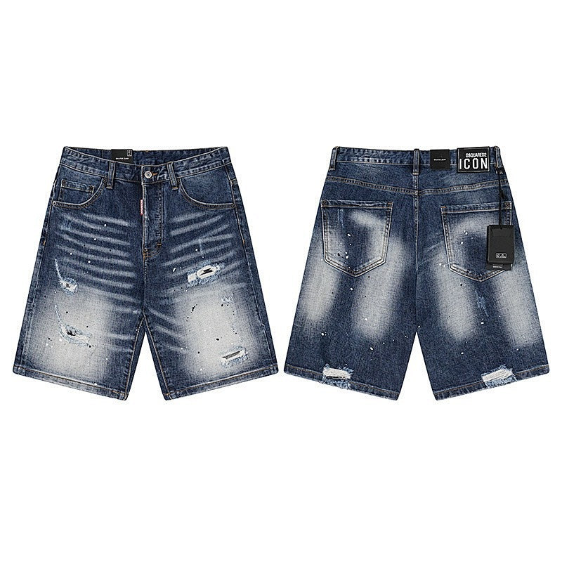 Pantaloncini Jeans Dsquared Blu e Grigio