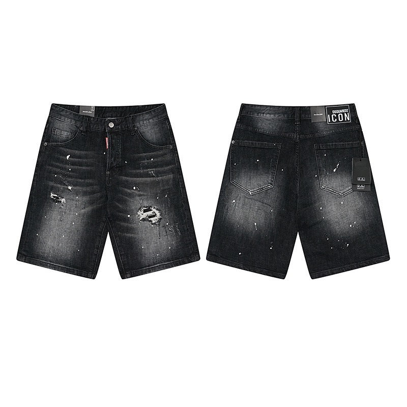 Pantaloncini Jeans Dsquared Nero