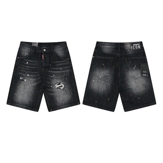 Pantaloncini Jeans Dsquared Nero